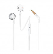 JBL T205 Earbud Headphones - слушалки с микрофон за мобилни устройства (бял)