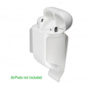 4smarts Basic Belt Clip for Apple AirPods - полимерна щипка за оригиналния калъф на Apple Airpods (бял) 2