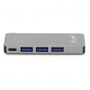 LMP Basic USB-C to SD/Micro SD, 3 USB Adapter - 3-портов USB 3.0 хъб и SD/Micro SD слот (тъмносив) 2