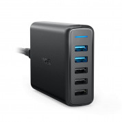 Anker PowerPort Speed 5 Ports Quick Charge 3.0, 63W 5-Port USB Wall Charger (black)