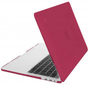 Artwizz Rubber Clip Case - качествен предпазен кейс за MacBook Pro 13 Touch Bar и без Touch Bar (2016 и по нов) (червен) 1