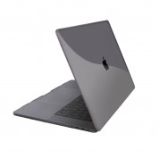 Artwizz Rubber Clip Case - качествен предпазен кейс за MacBook Pro 15 Touch Bar (модели от 2016 до 2020 година) (прозрачен)