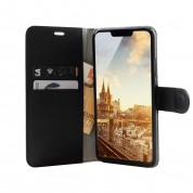 JT Berlin LeatherBook Kreuzberg Case - хоризонтален кожен (естествена кожа) калъф тип портфейл за Huawei Mate 20 Lite (черен) 3