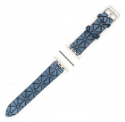4smarts X-Lines Wrist Band - кожена каишка за Apple Watch 38мм, 40мм (син)
