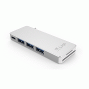 LMP Basic USB-C to SD/Micro SD, 3 USB Adapter - 3-портов USB 3.0 хъб и SD/Micro SD слот (сребрист)