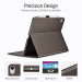 ESR Premium Simplicity Folio Case - текстилен калъф и поставка за iPad Pro 11 (светлосин) 4