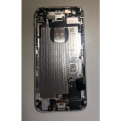 Apple iPhone 6 Backcover Full Assembly - оригинален резервен заден капак заедно с Lightning порт и бутони с микрофон (power flex cable) (сребрист) 1