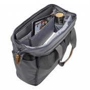 Case Logic Lodo Satchel Travel Bag LODB-115GRA - елегантна чанта с дръжки и презрамка за MacBook Pro 15 и лаптопи до 15.6 инча (тъмносив) 1