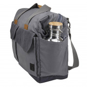 Case Logic Lodo Satchel Travel Bag LODB-115GRA - елегантна чанта с дръжки и презрамка за MacBook Pro 15 и лаптопи до 15.6 инча (тъмносив) 2