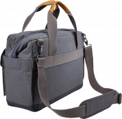 Case Logic Lodo Satchel Travel Bag LODB-115GRA - елегантна чанта с дръжки и презрамка за MacBook Pro 15 и лаптопи до 15.6 инча (тъмносив) 4