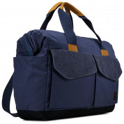 Case Logic Lodo Satchel Travel Bag LODB-115GRA - елегантна чанта с дръжки и презрамка за MacBook Pro 15 и лаптопи до 15.6 инча (син)