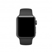 Apple Sport Band S/M - оригинална силиконова каишка за Apple Watch 42мм, 44мм, 45мм, Ultra 49мм (черен) (bulk) 5