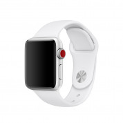 Apple Sport Band M/L - оригинална силиконова каишка за Apple Watch 42мм, 44мм (бял) (bulk) 4