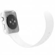 Apple Sport Band M/L - оригинална силиконова каишка за Apple Watch 38мм, 40мм (бял) (bulk)