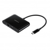 Samsung Multiport USB-C Adapter - мултифункционален хъб за свързване от USB-C към HDMI, Ethernet, USB-C, USB 3.0 (черен)