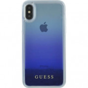 Guess Glitter Hard Case for Apple iPhone XS,iPhone X (blue gradiant) 1