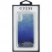 Guess Glitter Hard Case - дизайнерски кейс с висока защита за Apple iPhone XS, iPhone X (тъмносин) 3