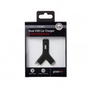 Groov-e Dual USB Car Charger 5V, 2.4A - зарядно за кола с 2 USB изхода за мобилни устройства (черен) 3