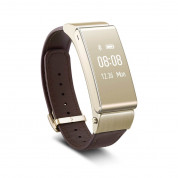 Huawei TalkBand B2 Wireless Activity Tracking Wristband + Bluetooth Earpiece (Works with UP) - Gold/Leather 