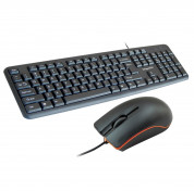 Infapower Wired Combo Full Size USB Keyboard and Mouse - комплект клавиатура и мишка за Mac и PC (черен) 