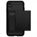 Spigen Slim Armor Case CS - хибриден кейс с отделение за кр. карти и най-висока степен на защита за iPhone XS Max (черен) 4