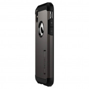 Spigen Tough Armor Case - хибриден кейс с най-висока степен на защита за iPhone XS, iPhone X (тъмносив) 4