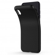 Spigen Liquid Air Case - силиконов (TPU) калъф с висока степен на защита за iPhone XS Max (черен)  3