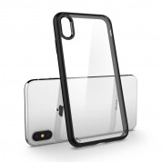 Spigen Ultra Hybrid Case - хибриден кейс с висока степен на защита за iPhone XS, iPhone X (черен-прозрачен) 1