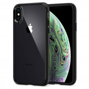 Spigen Ultra Hybrid Case - хибриден кейс с висока степен на защита за iPhone XS, iPhone X (черен-прозрачен) 2