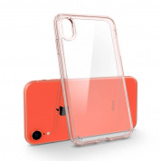 Spigen Ultra Hybrid Case - хибриден кейс с висока степен на защита за iPhone XR (розов-прозрачен) 2