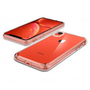 Spigen Ultra Hybrid Case - хибриден кейс с висока степен на защита за iPhone XR (розов-прозрачен) 1