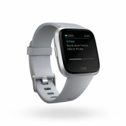 Fitbit Versa (NFC) - умен фитнес часовник с известия и следене на дневната и нощна активност на организма за iOS, Android и Windows Phone (сив-сребрист) 6
