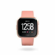 Fitbit Versa (NFC) - умен фитнес часовник с известия и следене на дневната и нощна активност на организма за iOS, Android и Windows Phone (розов-розово злато)
