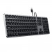 Satechi Wired Aluminum Keyboard with Numeric Keypad - качествена алуминиева жична клавиатура за Mac (тъмносив) 1