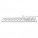 Satechi Wired Aluminum Keyboard with Numeric Keypad - качествена алуминиева жична клавиатура за Mac (сребрист) 3