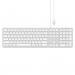Satechi Wired Aluminum Keyboard with Numeric Keypad - качествена алуминиева жична клавиатура за Mac (сребрист) 2