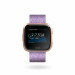Fitbit Versa Special Edition (NFC) - умен фитнес часовник с известия и следене на дневната и нощна активност на организма за iOS, Android и Windows Phone (лилав-розово злато) (плетена каишка) 2