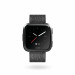 Fitbit Versa Special Edition (NFC) - умен фитнес часовник с известия и следене на дневната и нощна активност на организма за iOS, Android и Windows Phone (сив) (плетена каишка) 1