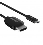 Kanex Thunderbolt 3.0 (USB-C) to HDMI Cable - кабел за свързване от USB-C към HDMI 4K (черен) (5 метра)