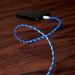PAC Intelligent Power Cable - светещ кабел за iPhone, iPad и устройства с Lightning порт (син)  3