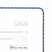 PAC Intelligent Power Cable - светещ кабел за iPhone, iPad и устройства с Lightning порт (син)  1