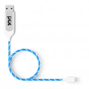 PAC Intelligent Power Cable - светещ кабел за iPhone, iPad и устройства с Lightning порт (син) 