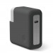 Elago MacBook Charger Cover - силиконов калъф за MagSafe 2 60W и Apple USB-C 61W захранвания (тъмносив) 1
