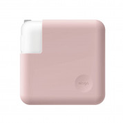 Elago MacBook Charger Cover - силиконов калъф за MagSafe 2 60W и Apple USB-C 61W захранвания (розов) 1