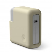 Elago MacBook Charger Cover - силиконов калъф за MagSafe 2 85W и Apple USB-C 87W и 96W захранвания (бял)