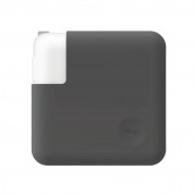 Elago MacBook Charger Cover - силиконов калъф за MagSafe 2 85W и Apple USB-C 87W и 96W захранвания (тъмносив) 1