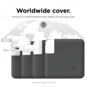 Elago MacBook Charger Cover - силиконов калъф за MagSafe 2 85W и Apple USB-C 87W и 96W захранвания (тъмносив) 6