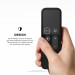 Elago R2 Slim Case - удароустойчив силиконов калъф за Apple TV Siri Remote (черен) 4