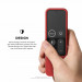 Elago R2 Slim Case - удароустойчив силиконов калъф за Apple TV Siri Remote (червен) 8