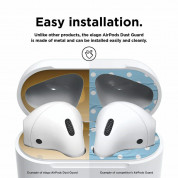 Elago AirPods Dust Guard - комплект метални предпазители против прах за Apple AirPods (златист) 3